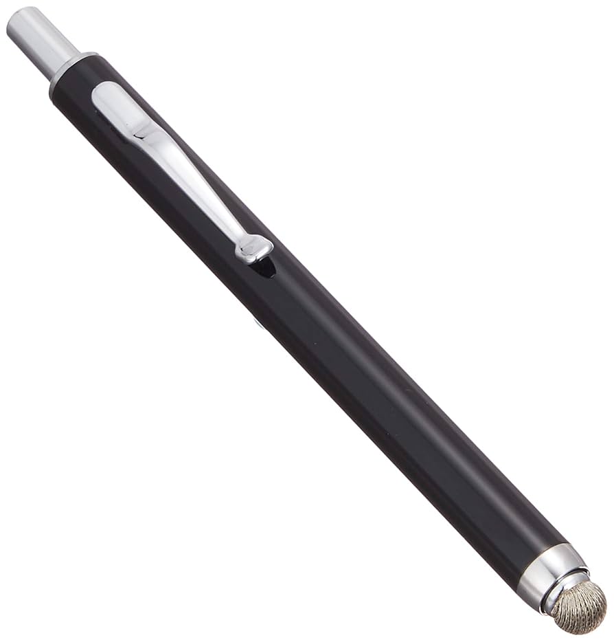 (未使用･未開封品)　ミヨシ MCO 導電繊維タッチペン ロングタイプ (ノック式) ブラック STP-01/BK 7z28pnb Amazon | ミヨシ MCO 導電繊維タッチペン ロングタイプ (ノック